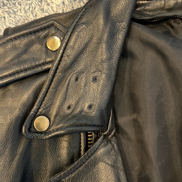 Leather motorcycle jacket vintage - Picture 3 of 11